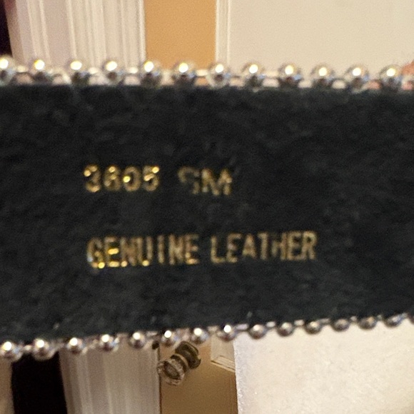 Rhinestone Embellished Black Belt - Picture 5 of 5